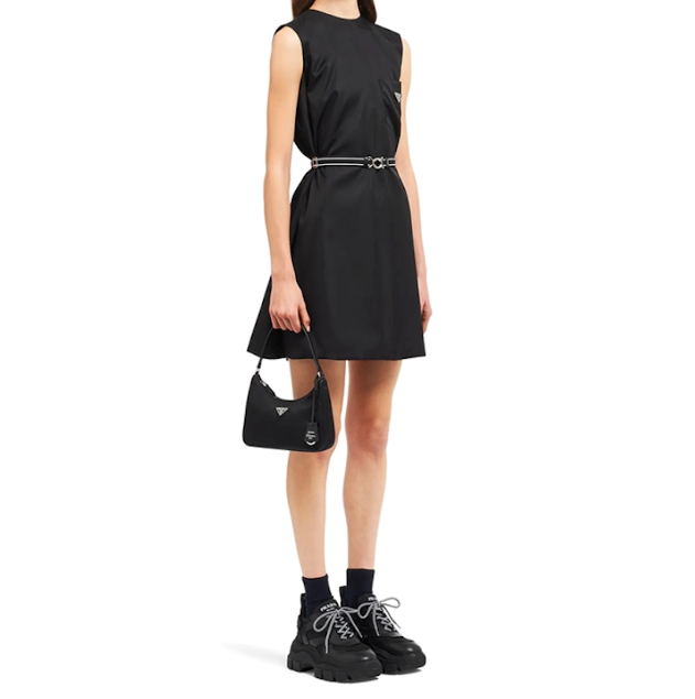 PRADA Re-Edition 2005 Re-Nylon Mini Hobo Bag 'Black' 1NE204-R064-F0002 - Image 3