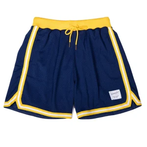 Mitchell & Ness Branded Game Day Shorts 'Navy Yellow' MB22ASH04RY