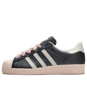 (WMNS) adidas Superstar 82 'Black Pink Ribbon Laces' ID1423