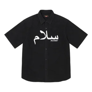 Supreme SS23 Week6 Arabic Logo Flannel Shirt 'Black' SUP-SS23-127-BLACK