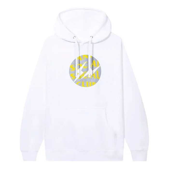ANTI SOCIAL SOCIAL CLUB x Fragment Called Interference Hoodie 'White Yellow' 0657-1FW220106CIH-WHIT