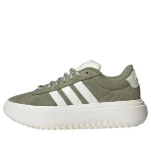 (WMNS) adidas Grand Court Platform 'Tent Green Off White' IH2431