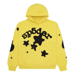 Sp5der Beluga Hoodie 'Gold' 2406-1SS230106BH-GOLD