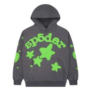 Sp5der Beluga Hoodie 'Slate Grey Green' SP5-BEL-SLTEHD