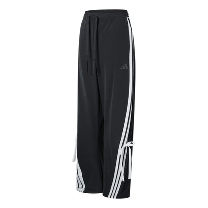 (WMNS) adidas Dance Loose Pants Asia Sizing 'Black White' JY7666