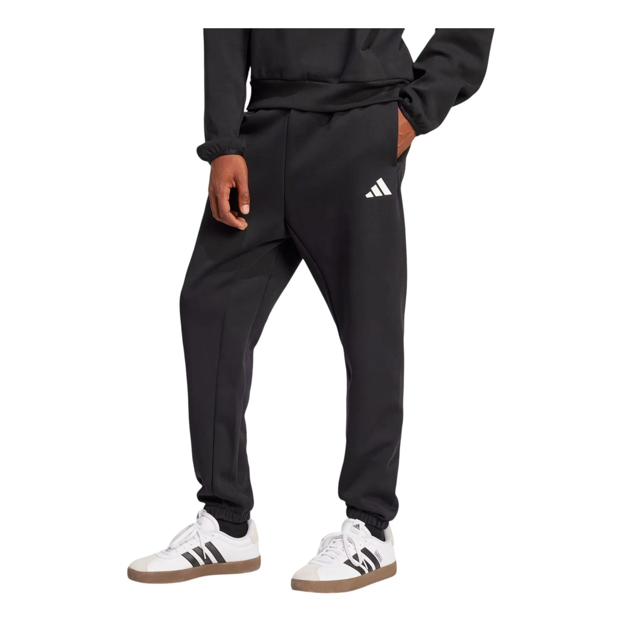 adidas Future Icons Small Logo Pants Asia Sizing 'Black White' JD4949