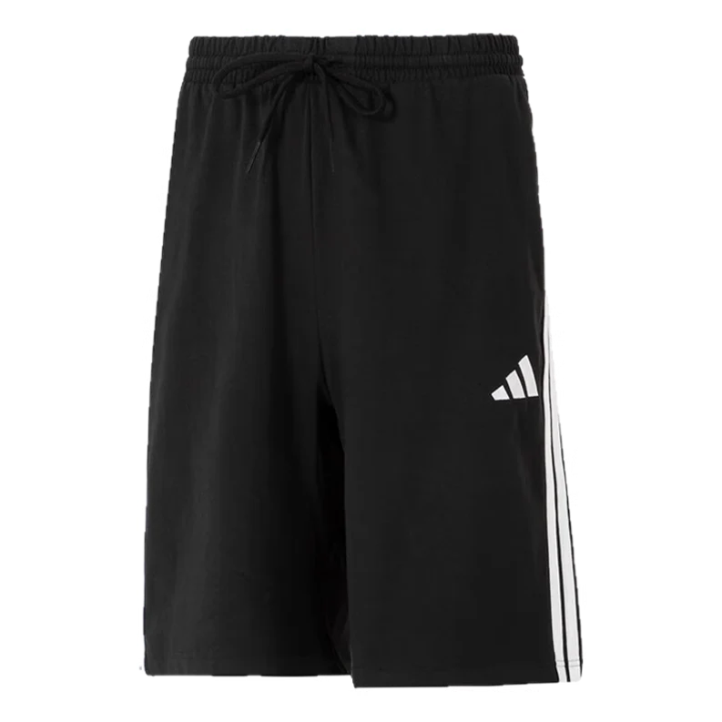 adidas Essential 3-Stripes Single Shorts 10-Inch Asia Sizing 'Black' JE6405