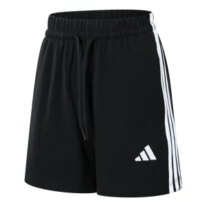 (WMNS) adidas 3 Tripes Shorts Asia Sizing 'Black White' JY8574