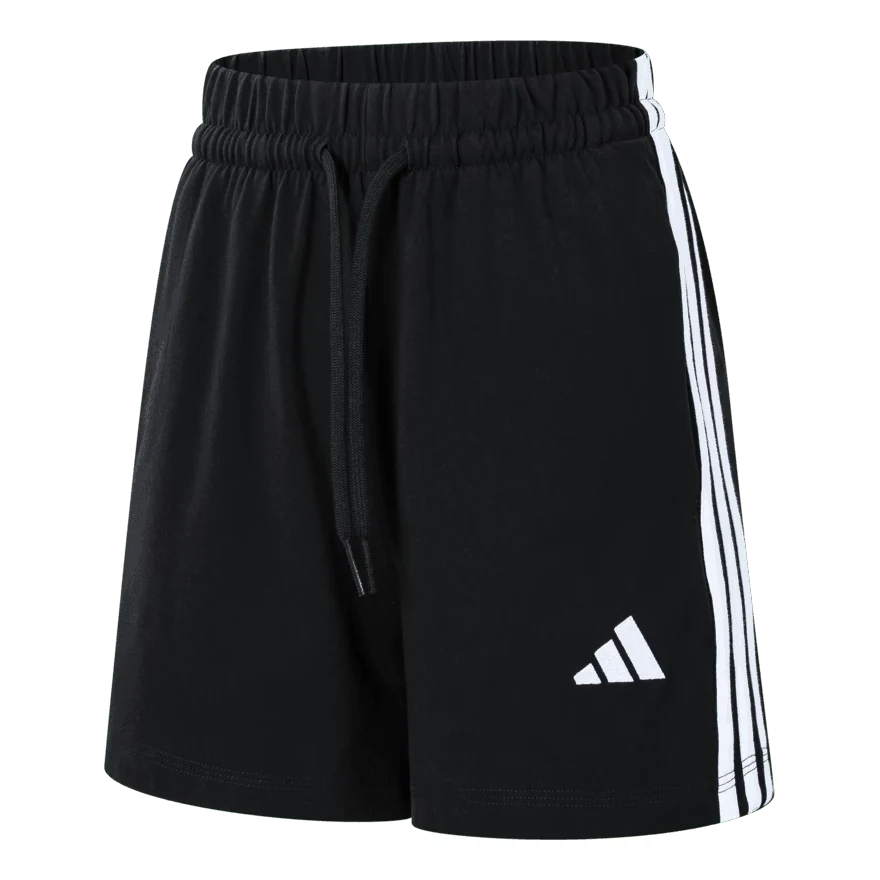 (WMNS) adidas 3 Tripes Shorts Asia Sizing 'Black White' JY8574
