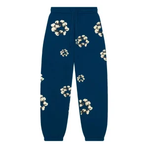 Denim Tears x Cactus Plant Flea Market Cotton Wreath Sweatpants 'Navy' DTCT-5985
