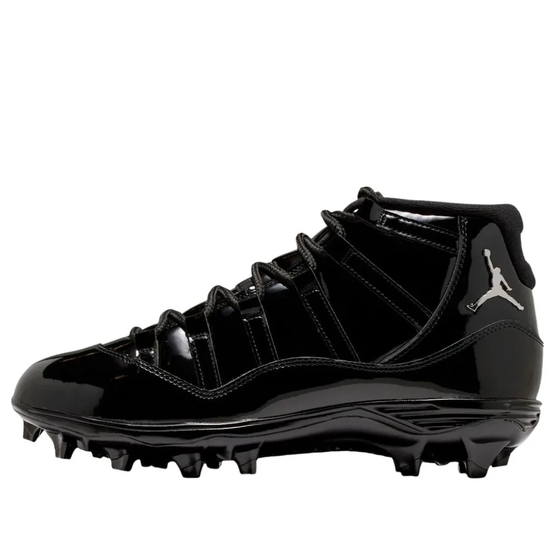 Air Jordan 11 Mid TD Cleats 'Black Patent' HM7324-001