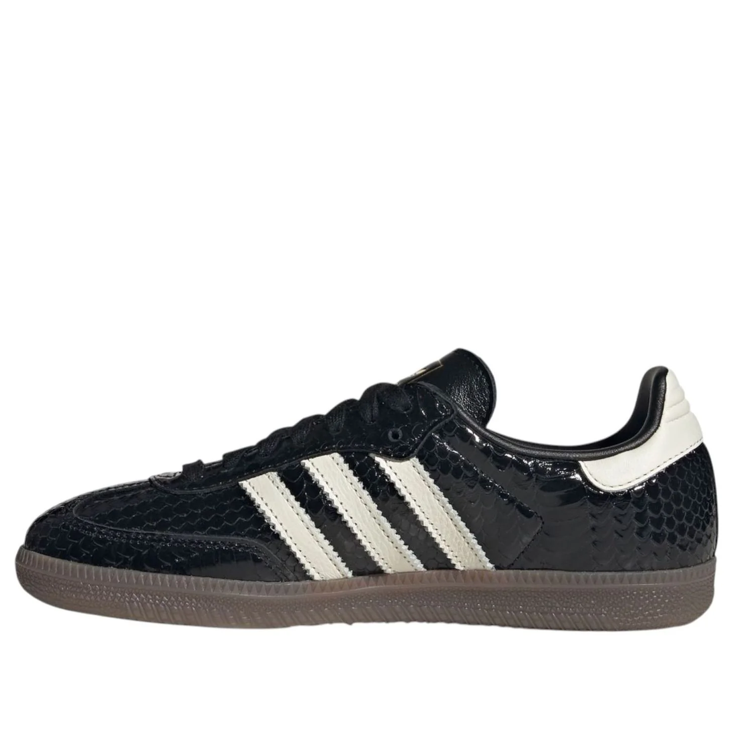 (WMNS) adidas Samba Patent Snakeskin 'Black Off White' IH9015