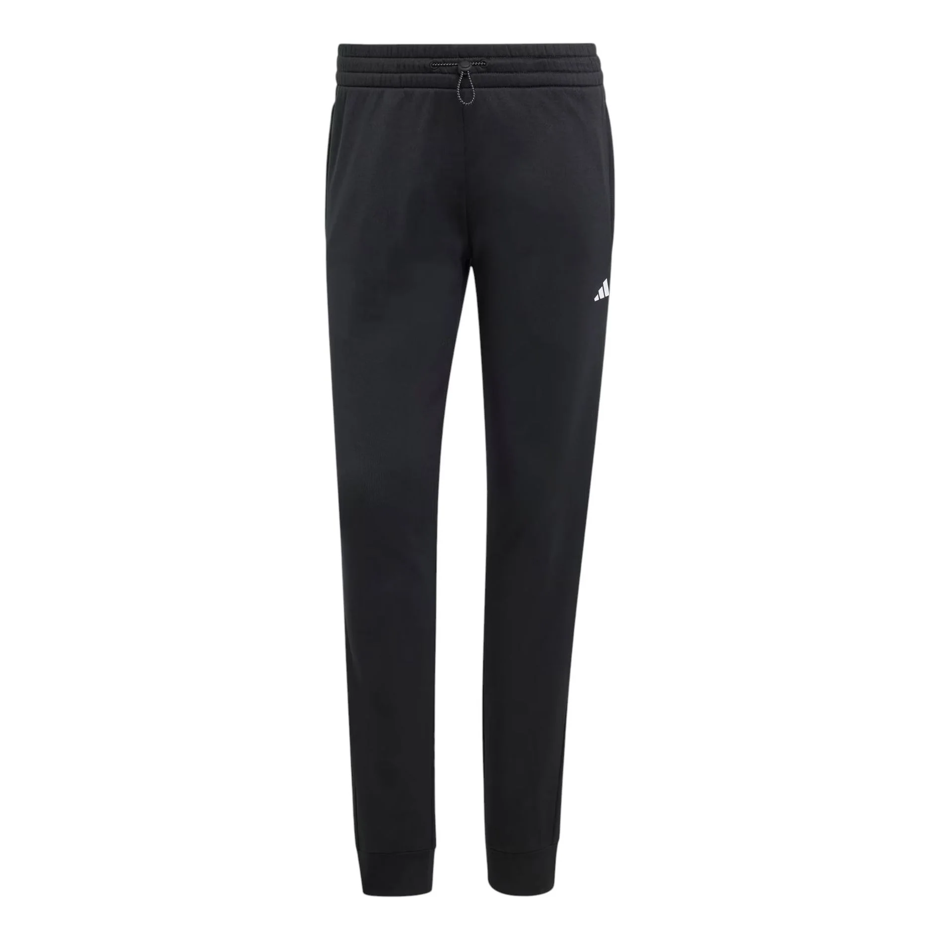 (WMNS) adidas AEROREADY Game and Go Regular Tapered Fleece Pants Asia Sizing 'Black White' IM2678