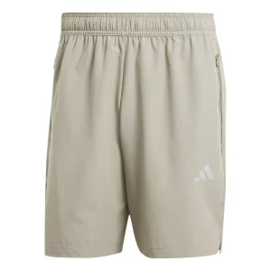 adidas Gym+ Training 3-Stripes Woven Shorts Asia Sizing 'Silver Pebble' IM7483