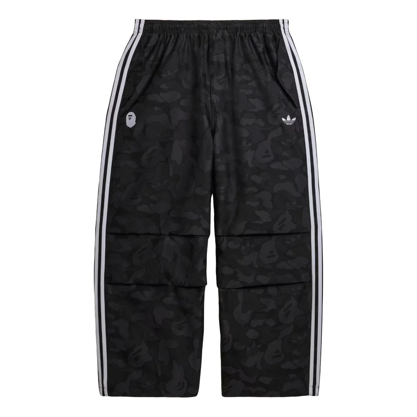 adidas x Bape Jacquard Pants 'Black' KF4918