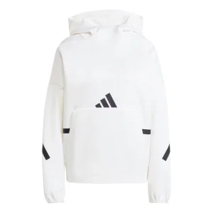 (WMNS) adidas Z.N.E. Hoodie Asia Sizing 'White Black' JI7553