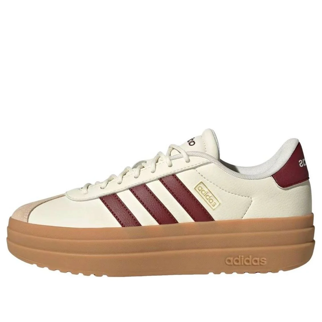 (WMNS) adidas VL Court Bold 'Off White Shadow Red' JQ5642