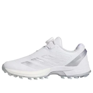 (WMNS) adidas Adizero ZG Low Cut Boa Spikeless Golf 'Cloud White Silver Metallic' JS1764
