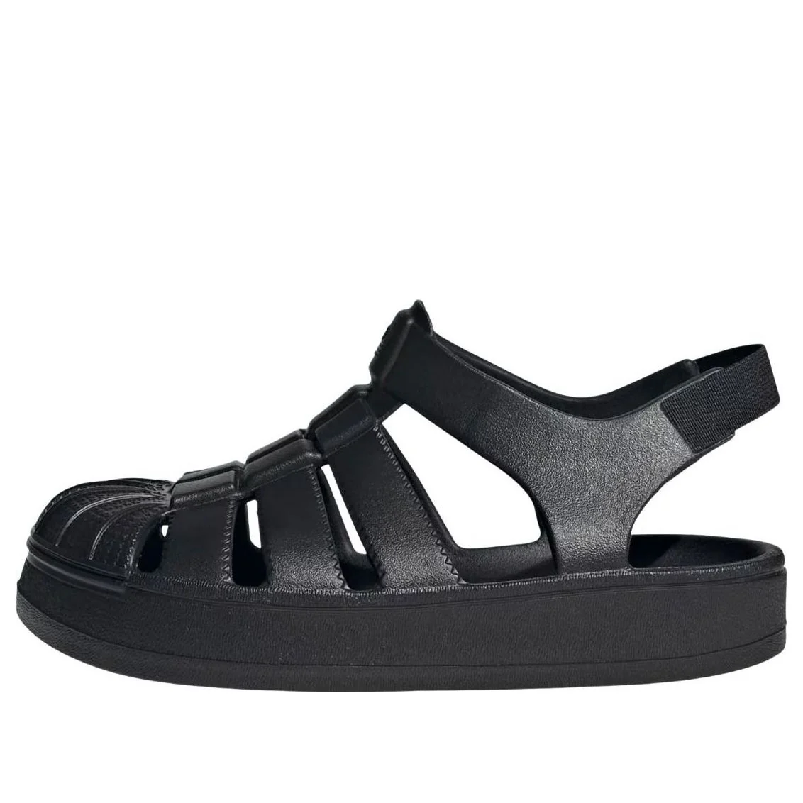 (PS) adidas Superstar Sandals 'Black' JS2844