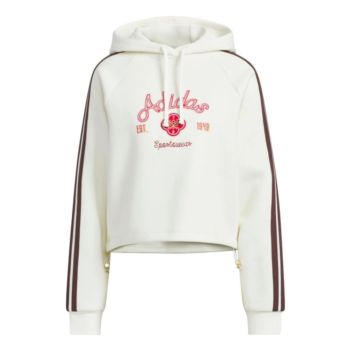 (WMNS) adidas Hooded Top Asia Sizing 'CNY Off White' KH2695