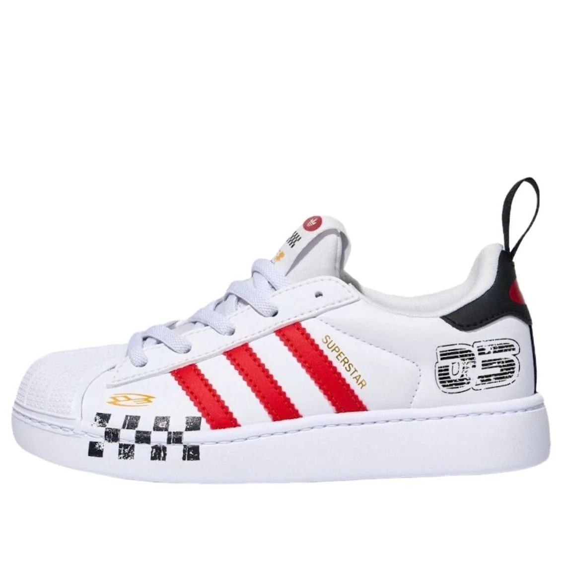 (PS) adidas Superstar Quickon 'White Better Scarlet Black' LB0125