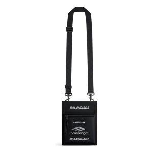 Balenciaga Explorer Small Pouch With Strap 'Black' 6559822AAXT1000