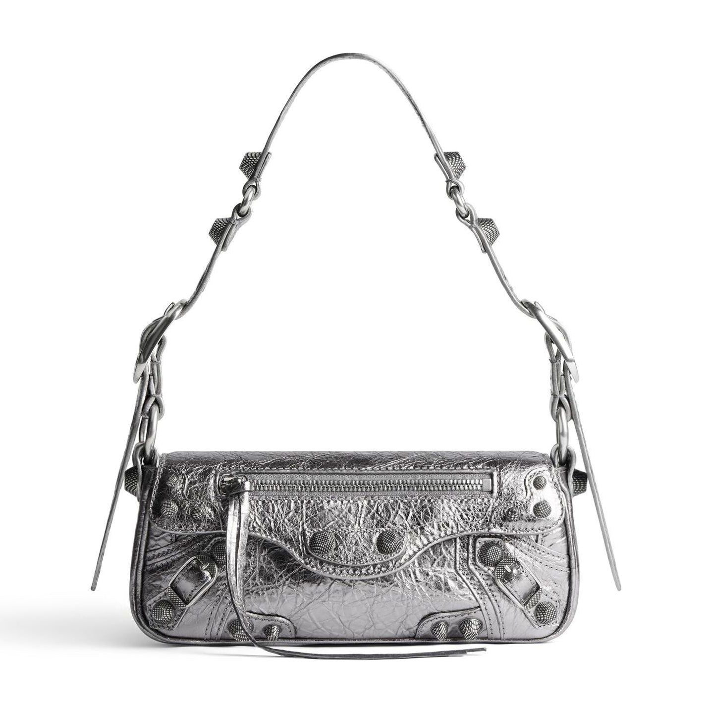 (WMNS) Balenciaga Le Cagole Xs Sling Bag Metallized 'Silver' 7716700GT3Y8103