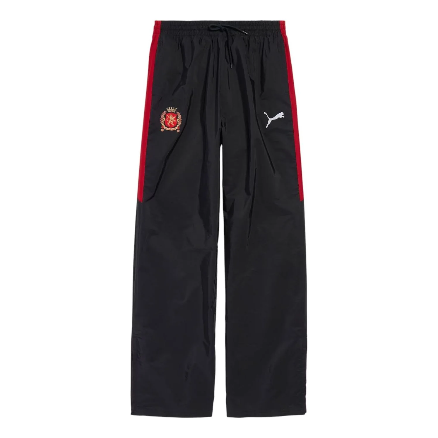 Balenciaga x Puma Large Tracksuit Pants 'Black Red' 850702TPQ381000
