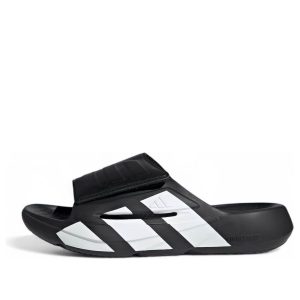 adidas Lightblaze Slides Asia Sizing 'Black White' JR1253