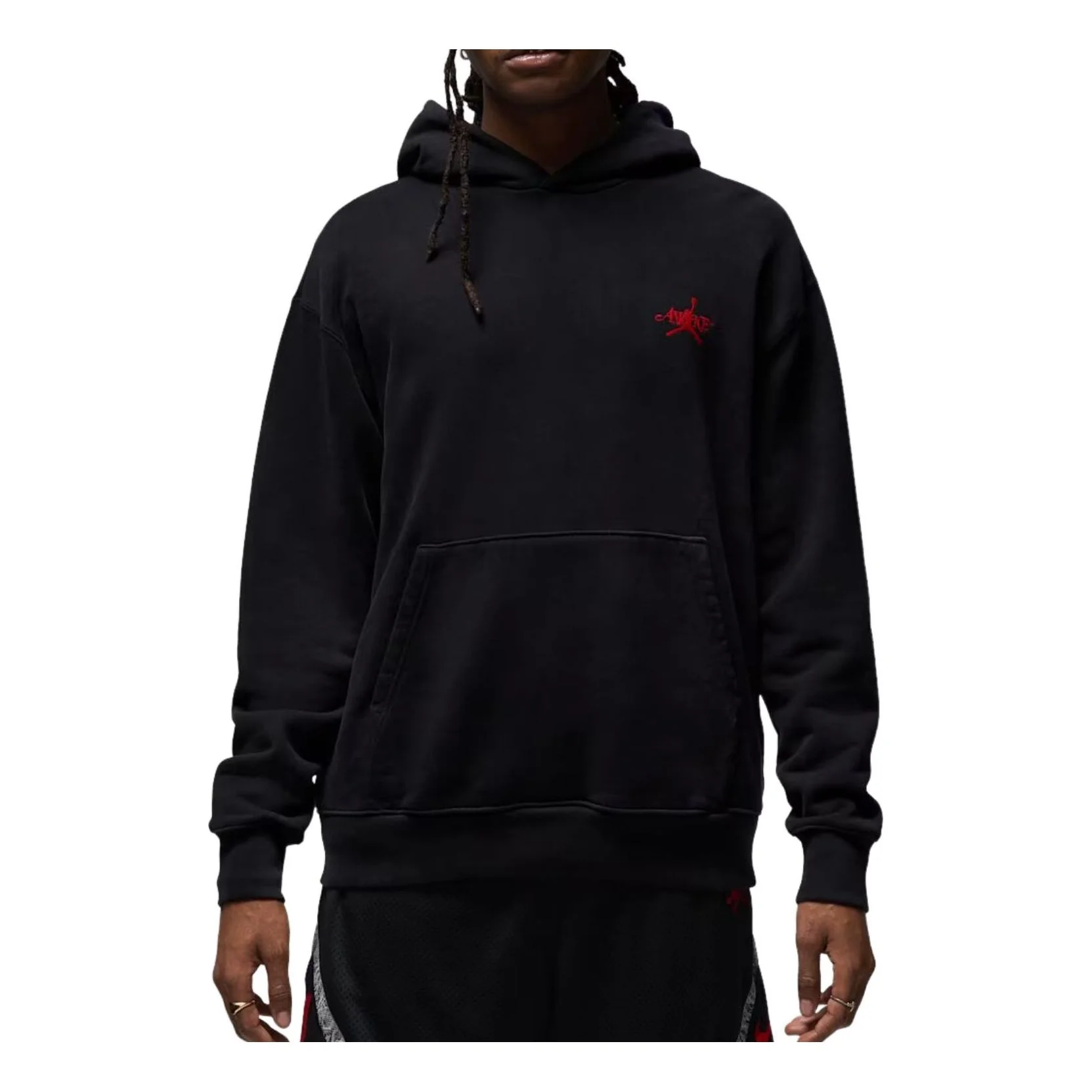 Air Jordan x Awake NY Fleece Hoodie 'Black Sail University Red' FQ5443-010