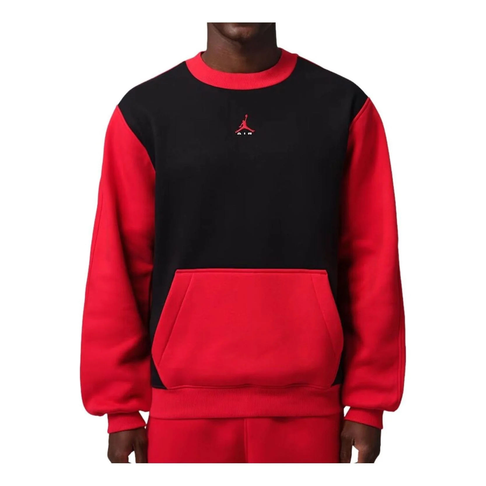 Jordan Brooklyn Fleece Sweatshirt 'Black University Red' IM8978-011