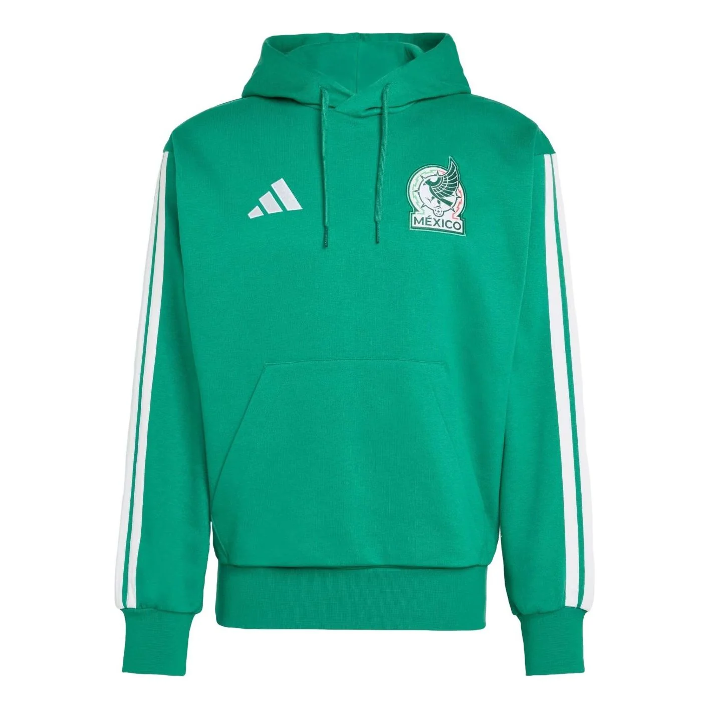 adidas Mexico DNA Fleece Hoodie 'Bold Green' JZ6466