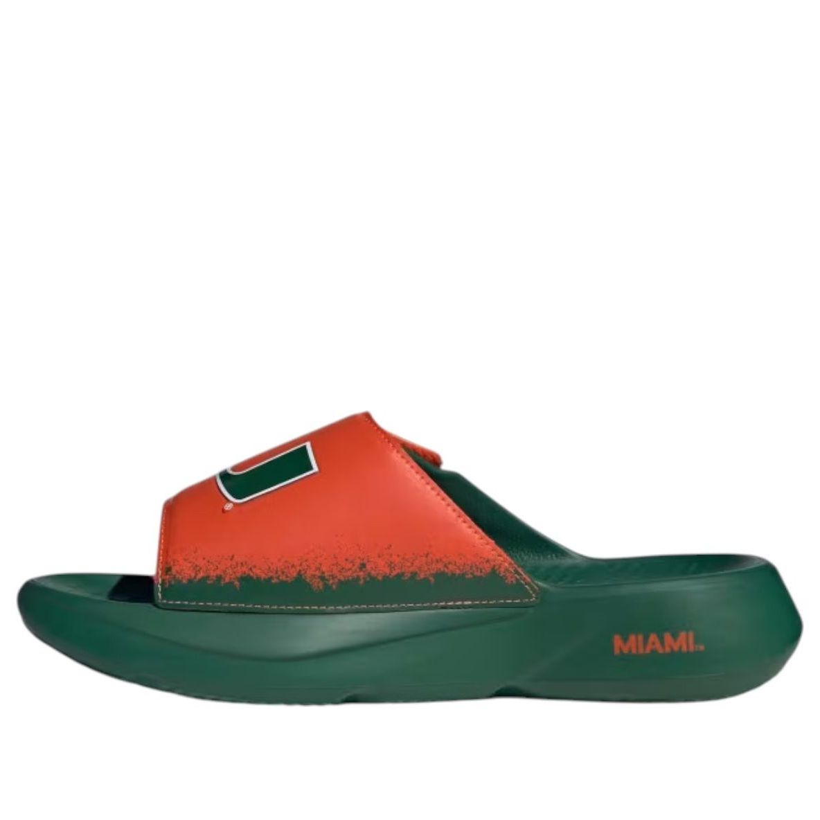 adidas x NCAA Lightblaze Slide Asia Sizing 'Miami Hurricanes' IH7117