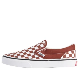 (PS) Vans Color Theory Classic Slip-On 'Brown Checkered' VN000D0JRUS