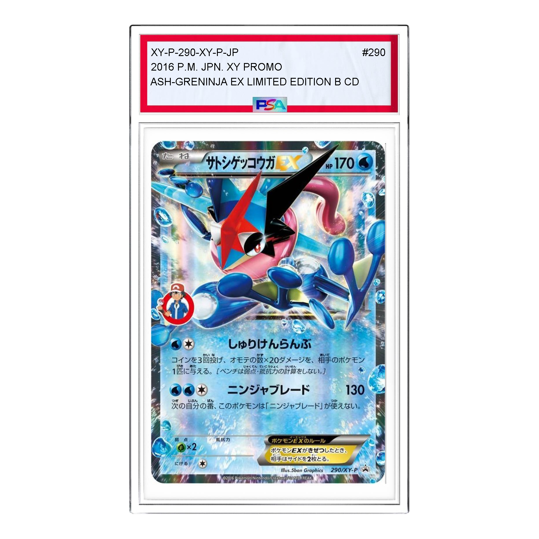 Pokemon Card JP XY-P Promotional cards [XY-P 290/XY-P] 'Ash Greninja EX: PROMO' XY-P-290-XY-P-JP