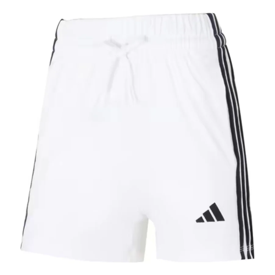 (WMNS) adidas 3-Stripes String Shorts Asia Sizing 'White Black' JD0910