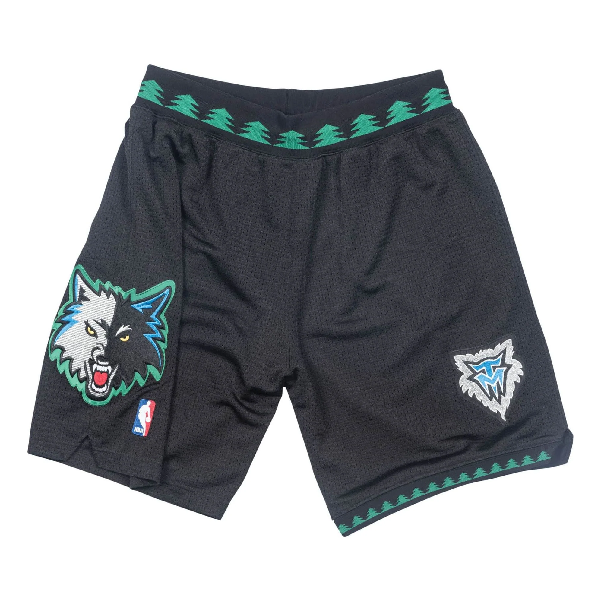 Mitchell & Ness NBA Authentic Shorts Minnesota Timberwolves Alternate 2003-04 'Black Green' ASHRGS18125-MTIBLCK03