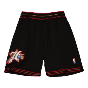 Mitchell & Ness NBA Authentic Philadelphia 76ers Road 1997-98 Shorts 'Black' ASHRGS18129-P76BLCK97