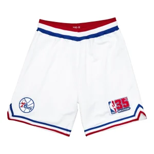 Mitchell & Ness NBA Authentic Shorts Philadelphia 76ers 1980-81 'White' ASHRSB19007-P76WHIT80
