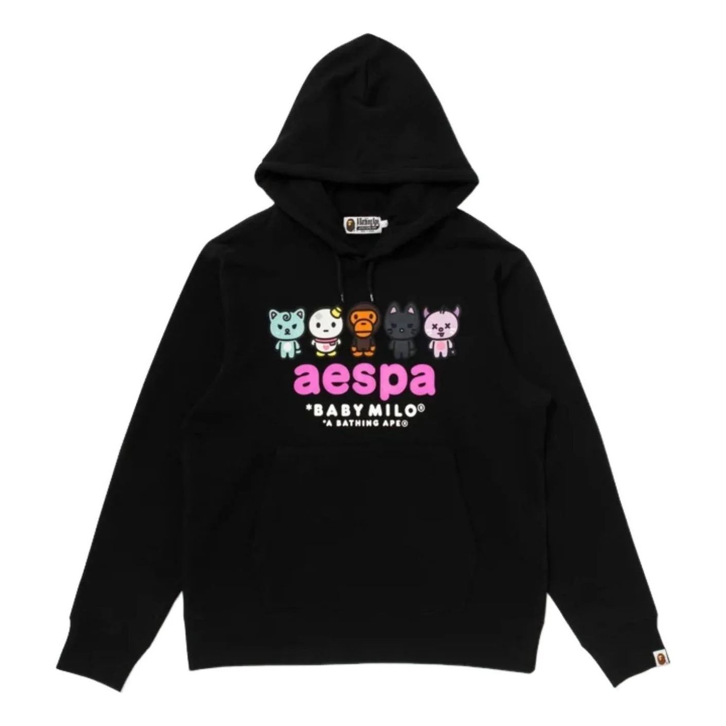 A Bathing Ape x Aespa Baby Milo Hoodie 'Black' 2M73-114-901