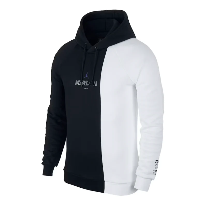 Air Jordan LGC AJ11 FLC SpaceJam Hoodie 'Black White' BQ0187-010