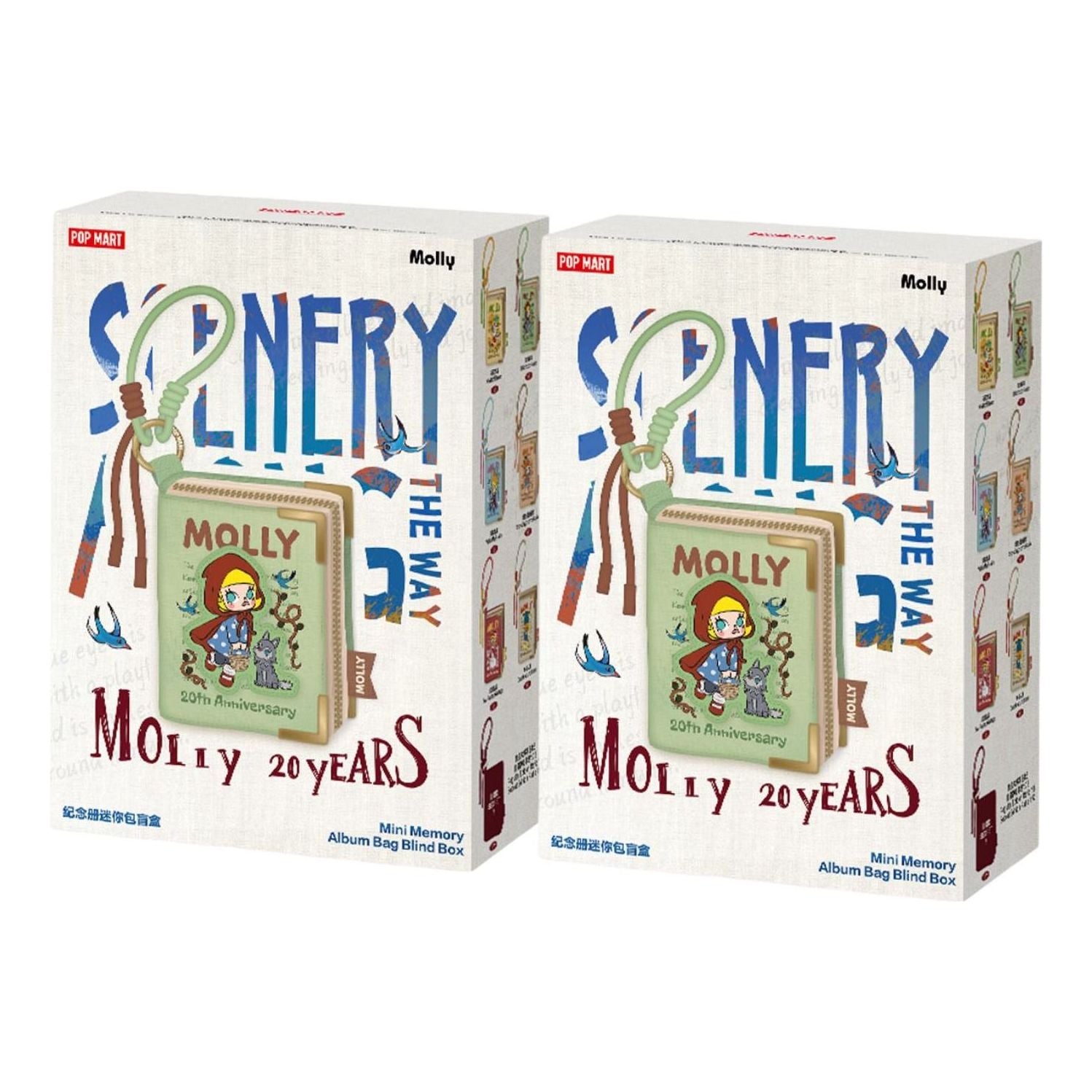 Pop Mart MOLLY Scenery Along the Way Series Mini Memory Album Bag Blind Case (2 Bilnd Boxes) PPMT-2603-0053-1090822470