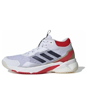 (WMNS) adidas Crazyflight 5 Indoor 'Cloud White Team Navy Blue Better Scarlet' IG1611