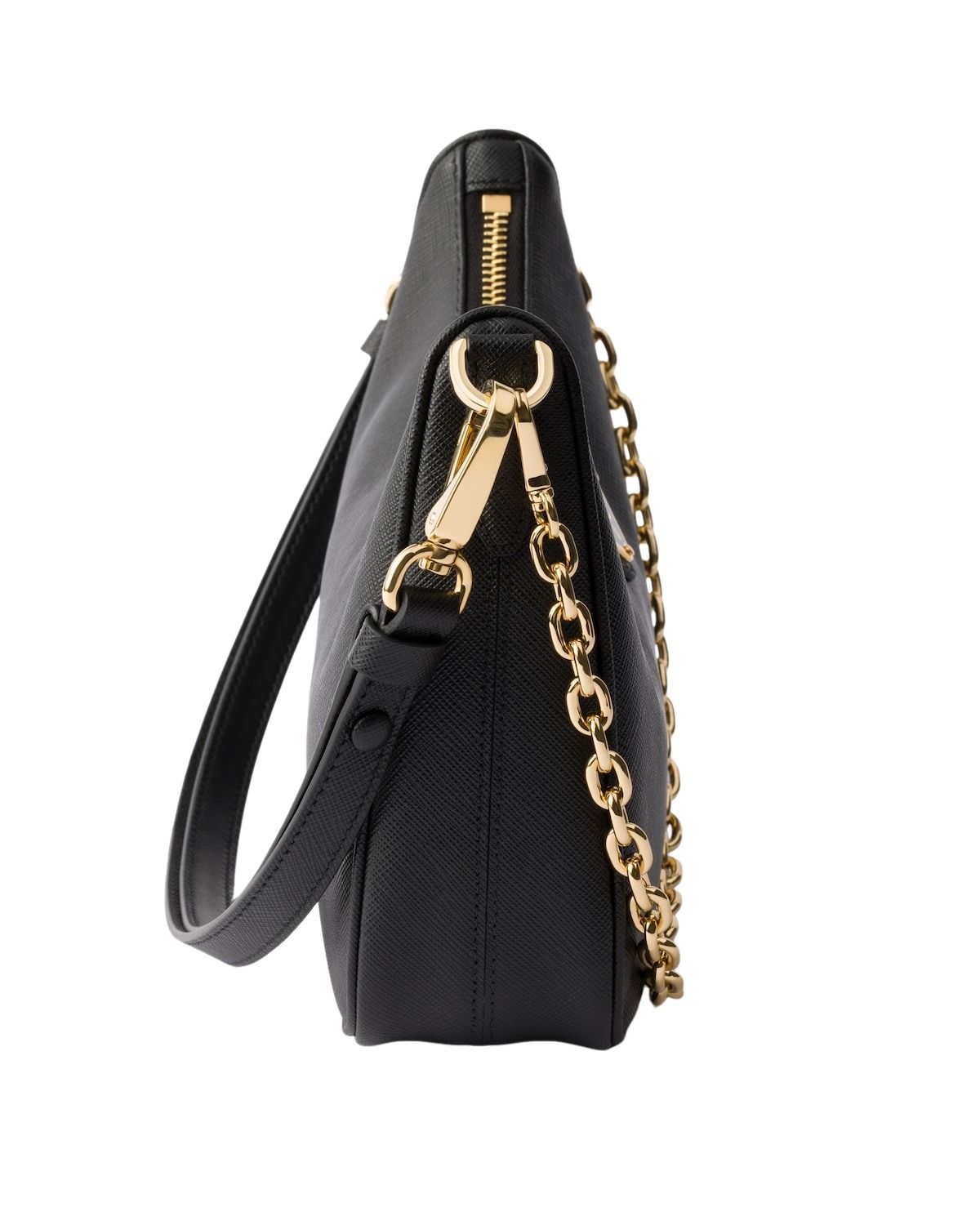 (WMNS) PRADA FW25 Prada Re-Edition Mini Saffiano Leather Bag 'Black' 1BC204-NZV-F0632 - Image 5