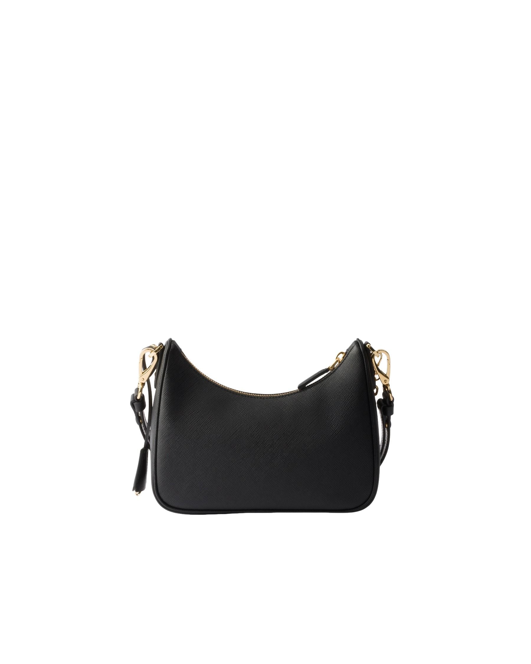 (WMNS) PRADA FW25 Prada Re-Edition Mini Saffiano Leather Bag 'Black' 1BC204-NZV-F0632 - Image 3