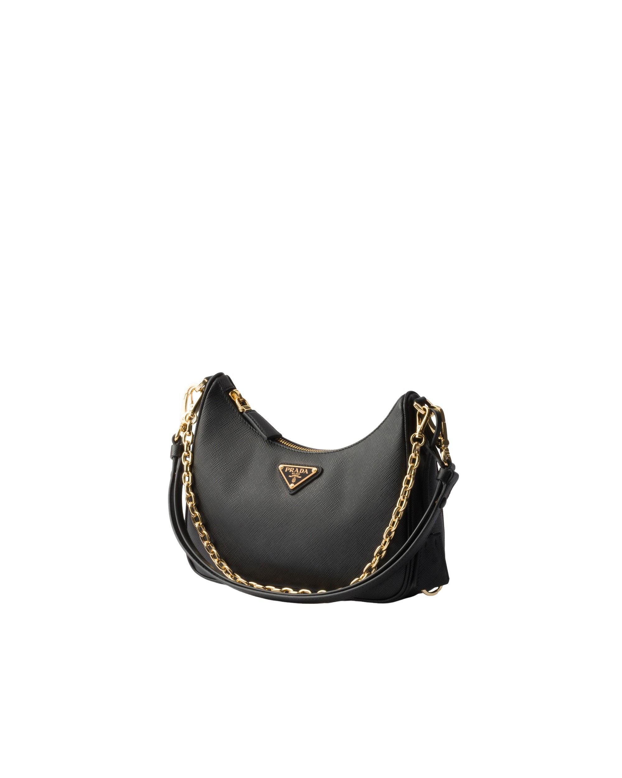 (WMNS) PRADA FW25 Prada Re-Edition Mini Saffiano Leather Bag 'Black' 1BC204-NZV-F0632 - Image 2