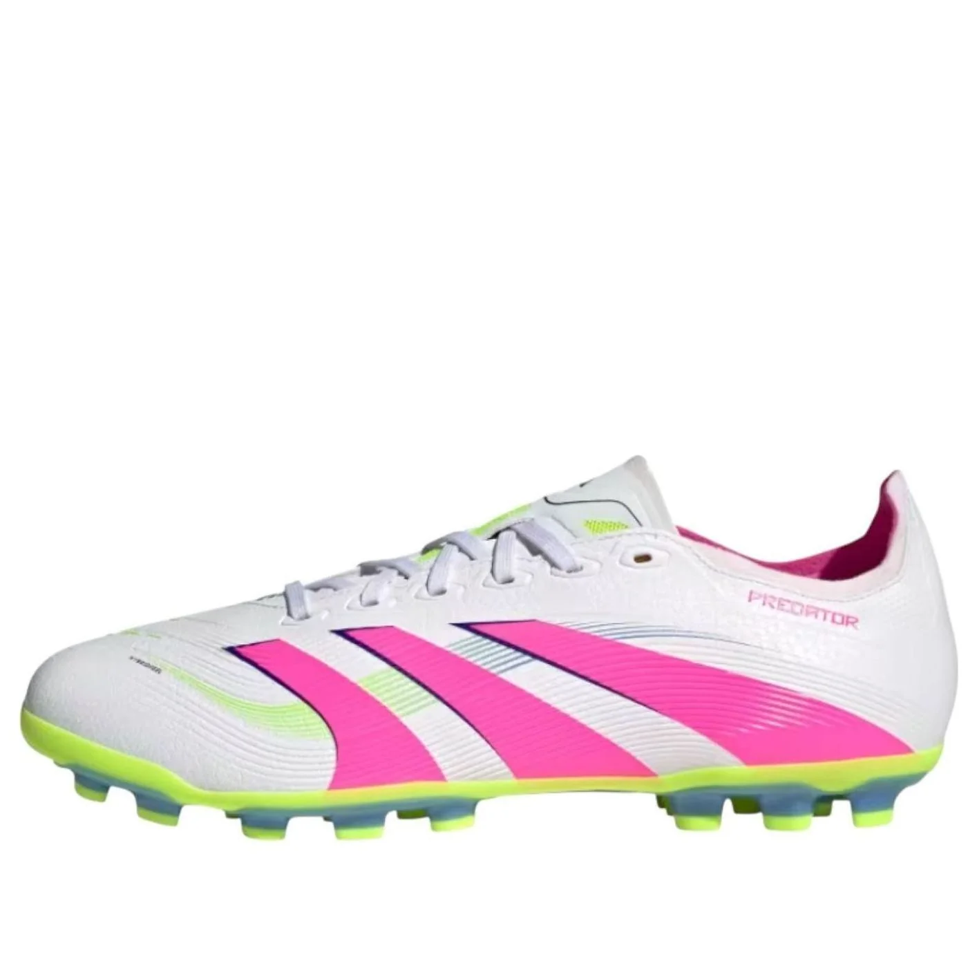 adidas Predator League AG 'Cloud White Lucid Pink Lucid Lemon' ID3836