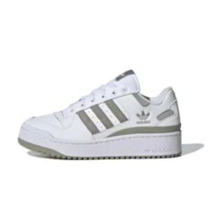 (WMNS) adidas originals Forum Bold Stripes 'White Olive Green' ID0410