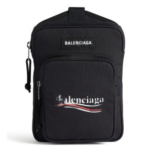 Balenciaga Explorer Crossbody Messenger Bag 'Black' 6202602AA291090