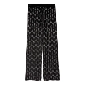 (WMNS) Balenciaga Paris Elastic Pants 'Black' 806204TRVJ11000